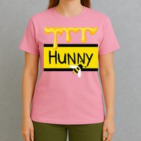 Hunny Jar Simulating With Dripping Honey And A Bee T-Shirt