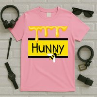 Hunny Jar Simulating With Dripping Honey And A Bee T-Shirt