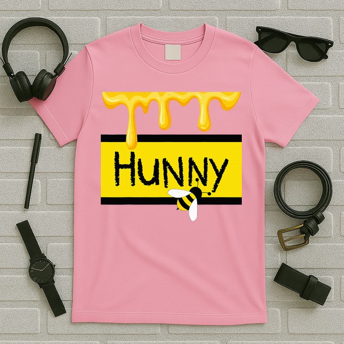 Hunny Jar Simulating With Dripping Honey And A Bee T-Shirt