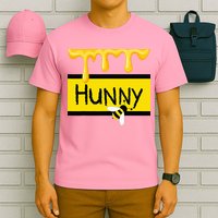 Hunny Jar Simulating With Dripping Honey And A Bee T-Shirt