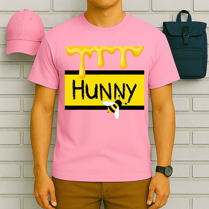 Hunny Jar Simulating With Dripping Honey And A Bee T-Shirt