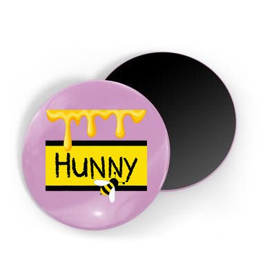 Hunny Jar Simulating With Dripping Honey And A Bee Magnet