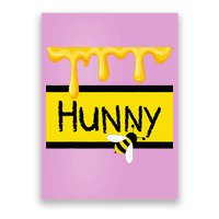 Hunny Jar Simulating With Dripping Honey And A Bee Poster