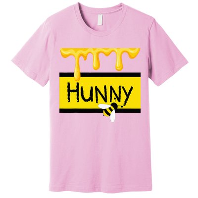 Hunny Jar Simulating With Dripping Honey And A Bee Premium T-Shirt