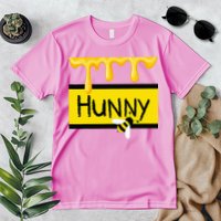 Hunny Jar Simulating With Dripping Honey And A Bee Premium T-Shirt