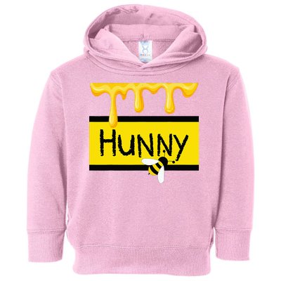 Hunny Jar Simulating With Dripping Honey And A Bee Toddler Hoodie
