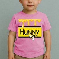 Hunny Jar Simulating With Dripping Honey And A Bee Toddler T-Shirt