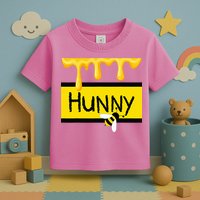 Hunny Jar Simulating With Dripping Honey And A Bee Toddler T-Shirt