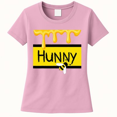 Hunny Jar Simulating With Dripping Honey And A Bee Womens T-Shirt