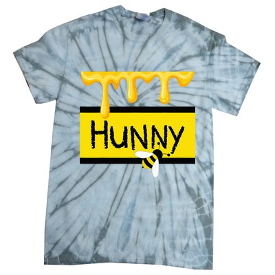 Hunny Jar Simulating With Dripping Honey And A Bee Tie-Dye T-Shirt