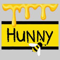 Hunny Jar Simulating With Dripping Honey And A Bee Tie-Dye T-Shirt