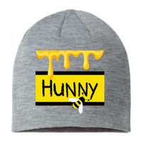 Hunny Jar Simulating With Dripping Honey And A Bee Sustainable Beanie