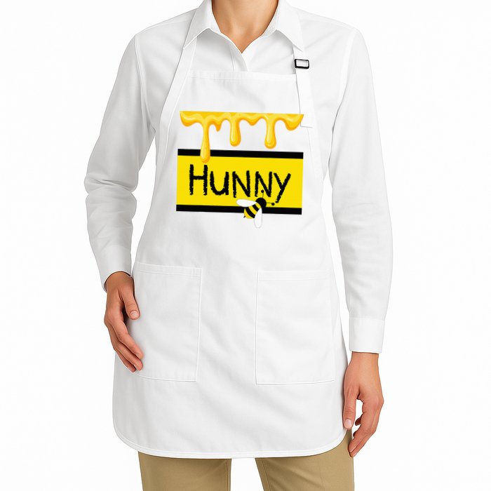 Hunny Jar Simulating With Dripping Honey And A Bee Apron