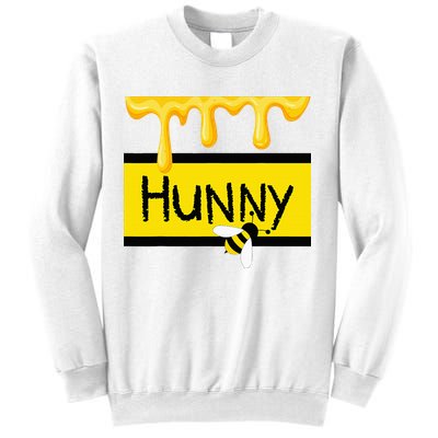 Hunny Jar Simulating With Dripping Honey And A Bee Sweatshirt