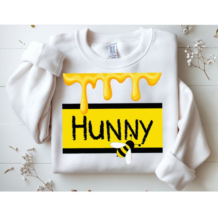 Hunny Jar Simulating With Dripping Honey And A Bee Sweatshirt