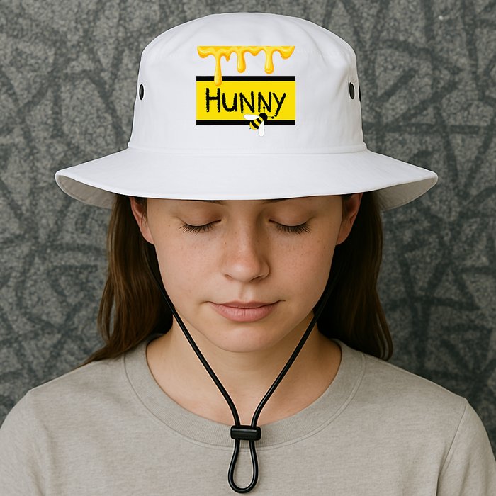 Hunny Jar Simulating With Dripping Honey And A Bee Bucket Hat