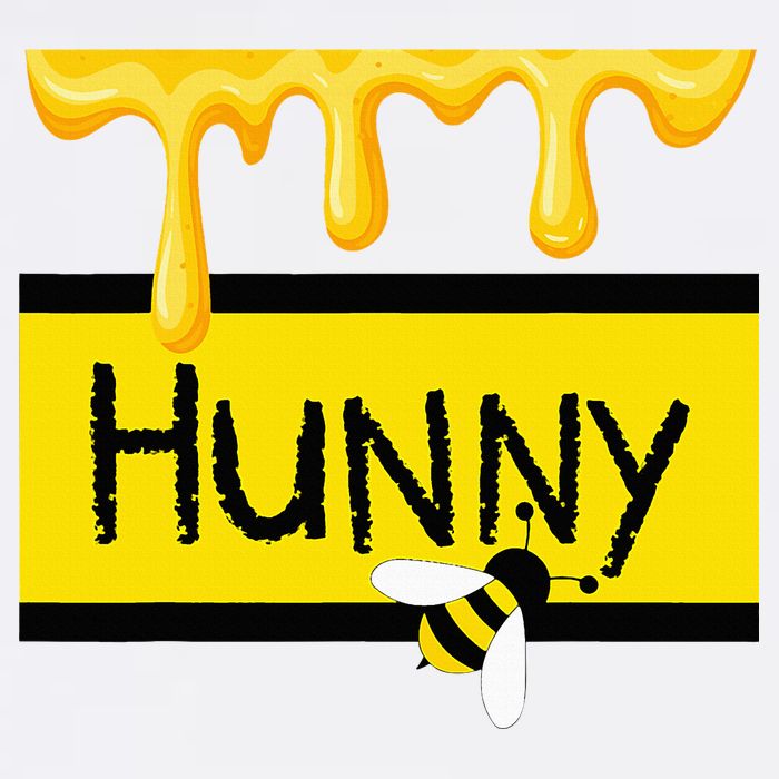 Hunny Jar Simulating With Dripping Honey And A Bee Bucket Hat