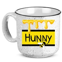 Hunny Jar Simulating With Dripping Honey And A Bee 15oz Campfire Ceramic Mug