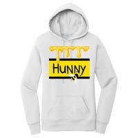 Hunny Jar Simulating With Dripping Honey And A Bee Women's Pullover Hoodie