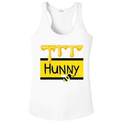 Hunny Jar Simulating With Dripping Honey And A Bee Ladies PosiCharge Competitor Racerback Tank