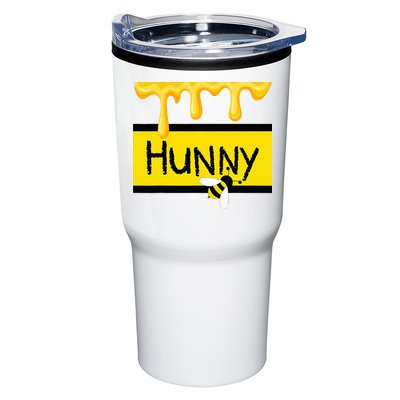 Hunny Jar Simulating With Dripping Honey And A Bee Tumbler