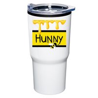 Hunny Jar Simulating With Dripping Honey And A Bee Tumbler