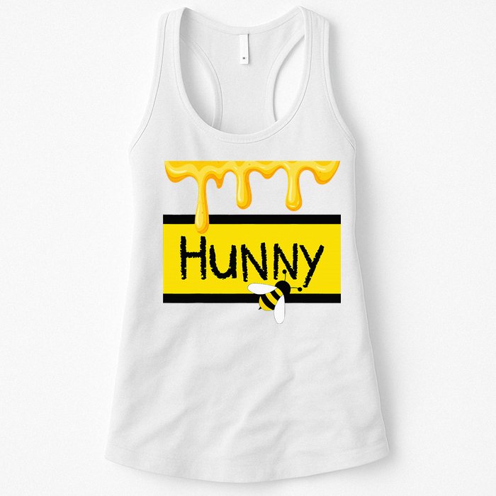 Hunny Jar Simulating With Dripping Honey And A Bee Womens Tank Top