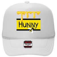Hunny Jar Simulating With Dripping Honey And A Bee Trucker Hat
