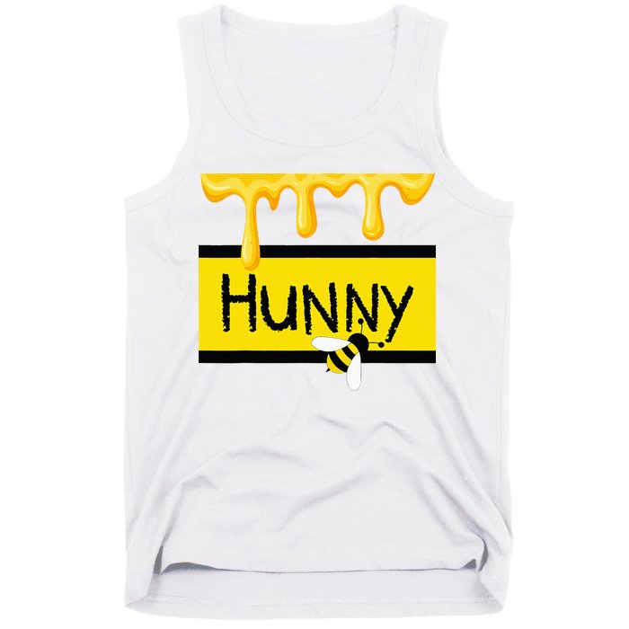 Hunny Jar Simulating With Dripping Honey And A Bee Tank Top