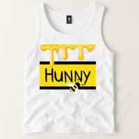 Hunny Jar Simulating With Dripping Honey And A Bee Tank Top