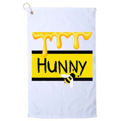 Hunny Jar Simulating With Dripping Honey And A Bee Golf Towel