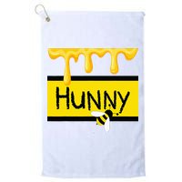 Hunny Jar Simulating With Dripping Honey And A Bee Golf Towel