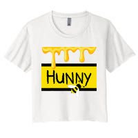 Hunny Jar Simulating With Dripping Honey And A Bee Crop Top