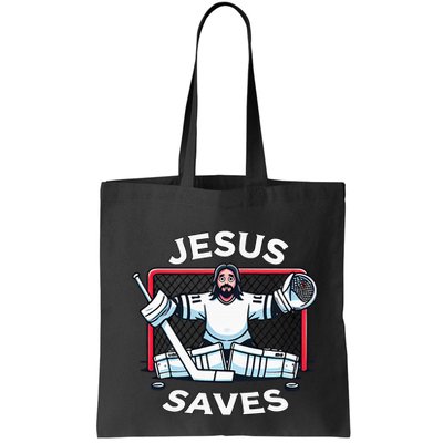 Hockey Jesus Saves Goalie Sports Humor Bag