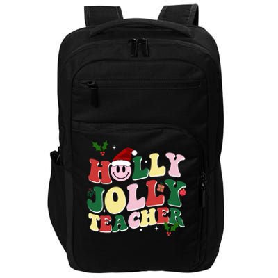 Holly Jolly Teacher Cute Christmas Gift Impact Tech Backpack