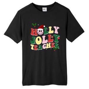 Holly Jolly Teacher Cute Christmas Gift Tall Fusion ChromaSoft Performance T-Shirt