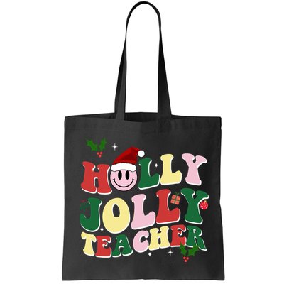 Holly Jolly Teacher Cute Christmas Gift Bag