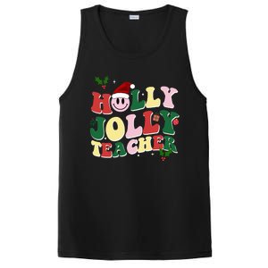 Holly Jolly Teacher Cute Christmas Gift PosiCharge Competitor Tank