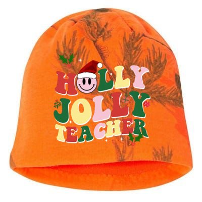 Holly Jolly Teacher Cute Christmas Gift Kati - Camo Knit Beanie