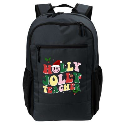 Holly Jolly Teacher Cute Christmas Gift Daily Commute Backpack