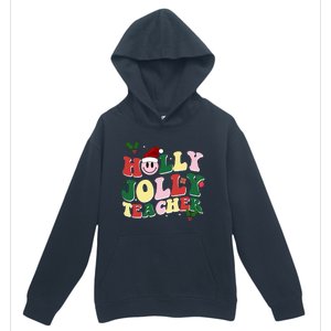 Holly Jolly Teacher Cute Christmas Gift Urban Pullover Hoodie