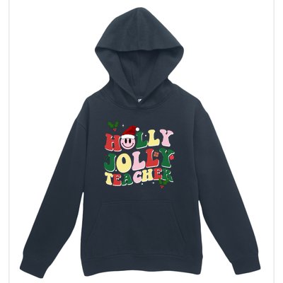 Holly Jolly Teacher Cute Christmas Gift Urban Pullover Hoodie