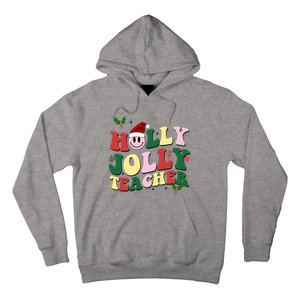 Holly Jolly Teacher Cute Christmas Gift Hoodie