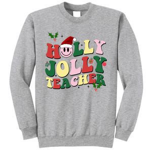 Holly Jolly Teacher Cute Christmas Gift Sweatshirt