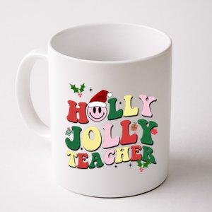 Holly Jolly Teacher Cute Christmas Gift Coffee Mug