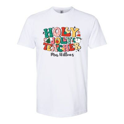 Holly Jolly Teacher Christmas Softstyle® CVC T-Shirt