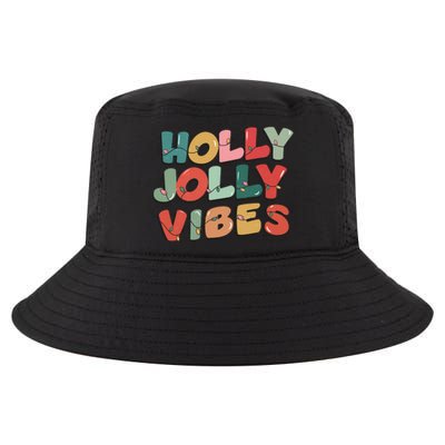 Holly Jolly Vibes Christmas Lights Cool Comfort Performance Bucket Hat