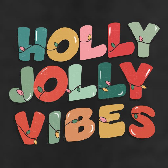Holly Jolly Vibes Christmas Lights Cool Comfort Performance Bucket Hat