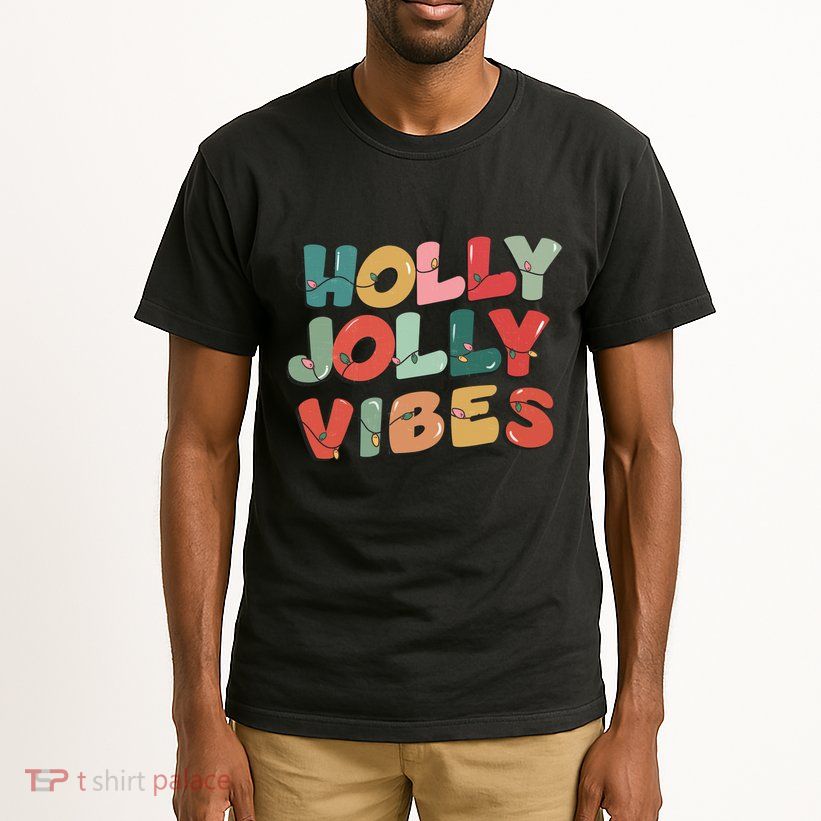 Holly Jolly Vibes Christmas Lights Tall T-Shirt