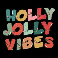 Holly Jolly Vibes Christmas Lights Sustainable Bucket Hat